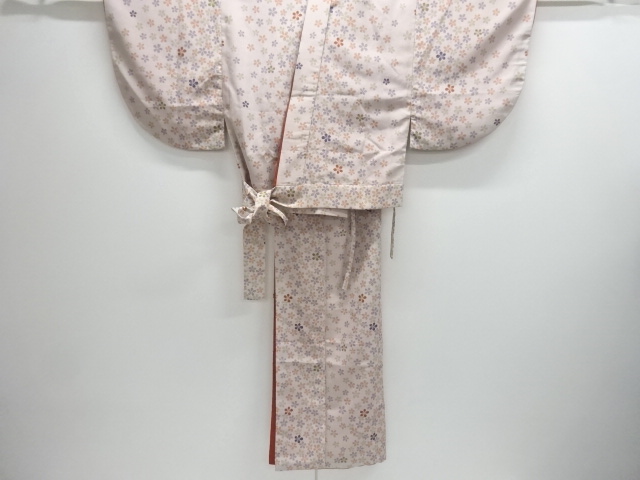 JAPANESE KIMONO / KOMON / 2 PIECES / FLOWER 